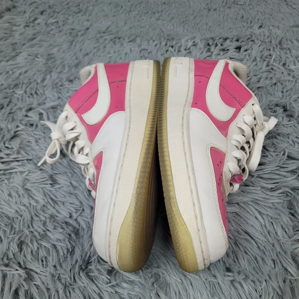 Nike Shoes Girls 5Y Air Force 1 Low LE Pink White Valentines Low Top Lace‎ Up